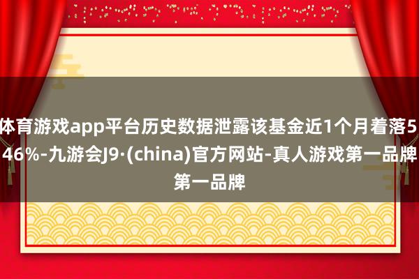 体育游戏app平台历史数据泄露该基金近1个月着落5.46%-九游会J9·(china)官方网站-真人游戏第一品牌