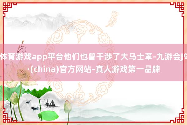 体育游戏app平台他们也曾干涉了大马士革-九游会J9·(china)官方网站-真人游戏第一品牌